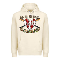 Tofu all you need is love baseball Premium Hoodie - CowhideDigitalArt