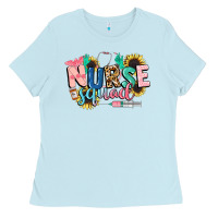 Baby Blue nurse Ladies Tee - CowGirlArtShop