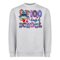 Heather Grey 100 days of school Heavyweight Sweatshirt - AdoDesignShop