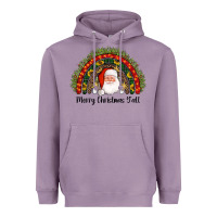 Lavender merry christmas y'all santa rainbow Heavyweight Hoodie - AdoDesignShop