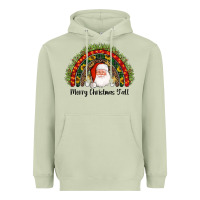 Matcha merry christmas y'all santa rainbow Heavyweight Hoodie - AdoDesignShop