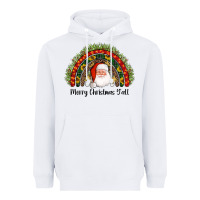 White merry christmas y'all santa rainbow Heavyweight Hoodie - AdoDesignShop