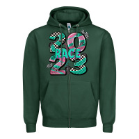 Sports Green race  2023 Zipper Hoodie - AdoDesignShop