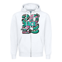 White race  2023 Zipper Hoodie - AdoDesignShop