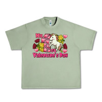 Oil Green My first Valentine's Day Unicorn Urban Heavy Tee - FaDigitalArtStudio