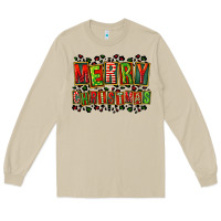 Mushroom merry christmas Long Sleeve Tee - FaDigitalArtStudio