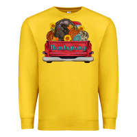 Thanksgiving Truck Turkey Pumpkin Premium Sweatshirt | Teevron