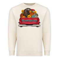 Sandshell thanksgiving truck turkey pumpkin Premium Sweatshirt - AdoDesignShop