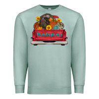 Seafoam thanksgiving truck turkey pumpkin Premium Sweatshirt - AdoDesignShop