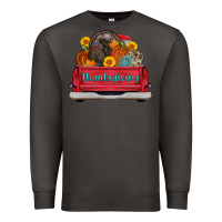 Smoke thanksgiving truck turkey pumpkin Premium Sweatshirt - AdoDesignShop