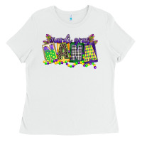 White mardi gras nana Ladies Tee - CowGirlArtShop