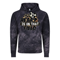 Cloud Black my heart is on that field soccer Vintage Hoodie - FaDigitalArtStudio