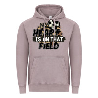 Vintage Zinc my heart is on that field soccer Vintage Hoodie - FaDigitalArtStudio