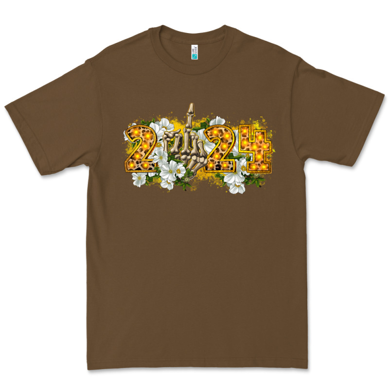 2024 Skeleton Middle Finger New Year Premium Tee by CowGirlArtShop | Teevron