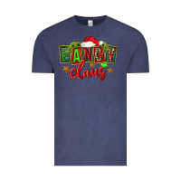 Vintage Denim christmas fancy claus Vintage Tee - FaDigitalArtStudio