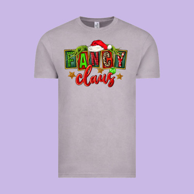 Christmas Fancy Claus Vintage Tee Designed By Fadigitalartstudio