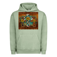 Pigment Oil Green cross tumbler Urban Hoodie - JahusDesignShop