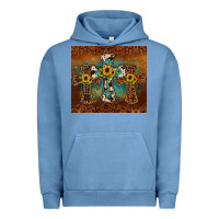 Pigment Pebble Blue cross tumbler Urban Hoodie - JahusDesignShop