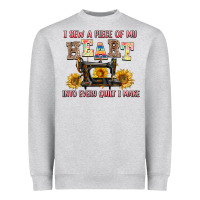 Heather Grey i sew a piece of my heart into every quilt i make Heavyweight Sweatshirt - AdoDesignShop