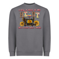 Storm i sew a piece of my heart into every quilt i make Heavyweight Sweatshirt - AdoDesignShop