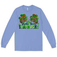 Colony Blue Shake Your Shamrocks Long Sleeve Tee - FaDigitalArtStudio