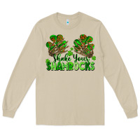 Mushroom Shake Your Shamrocks Long Sleeve Tee - FaDigitalArtStudio