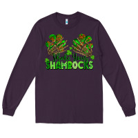 Plum Shake Your Shamrocks Long Sleeve Tee - FaDigitalArtStudio