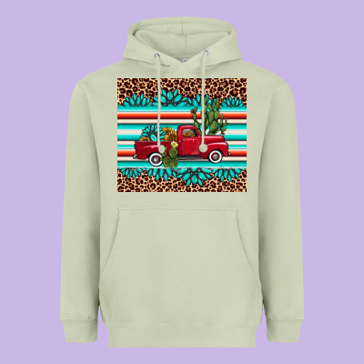 Truck Gemstone Leopard Heavyweight Hoodie Designed By Adodesignshop