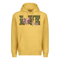 Antique Gold love pig Premium Hoodie - SublimationCraftShop