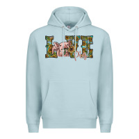 Blue Mist love pig Premium Hoodie - SublimationCraftShop