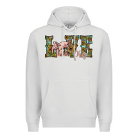 Dove Grey love pig Premium Hoodie - SublimationCraftShop