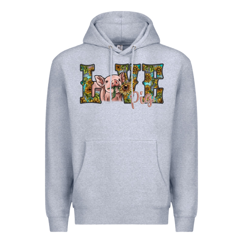 Love Pig Premium Hoodie by SublimationCraftShop | Teevron