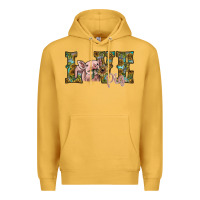 Mustard love pig Premium Hoodie - SublimationCraftShop