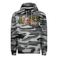 Slate Camo love pig Premium Hoodie - SublimationCraftShop