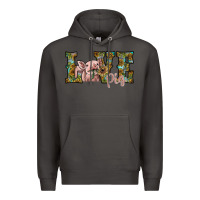 Smoke love pig Premium Hoodie - SublimationCraftShop