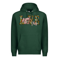 Sports Green love pig Premium Hoodie - SublimationCraftShop