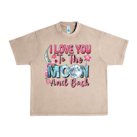 French Oak I love you to the moon and back Valentine's Day Urban Heavy Tee - FaDigitalArtStudio