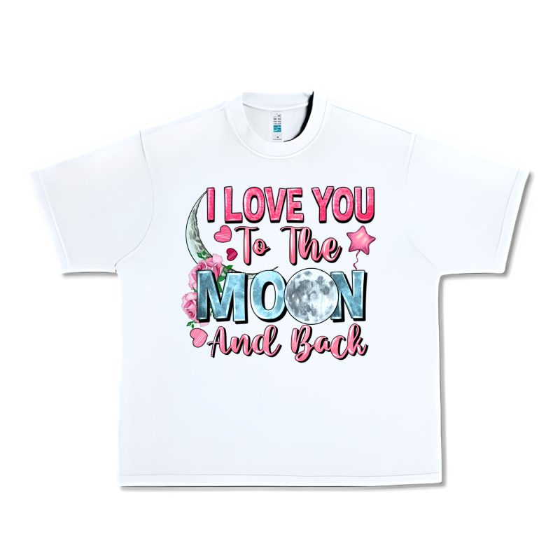 I Love You To The Moon And Back Valentine's Day Urban Heavy Tee by FaDigitalArtStudio | Teevron