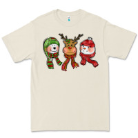 Bone christmas reindeer polar bear snowman Premium Tee - CowGirlArtShop
