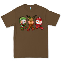 Cacao christmas reindeer polar bear snowman Premium Tee - CowGirlArtShop