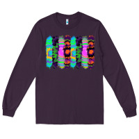 Plum tie dye brushstrokes Long Sleeve Tee - RanaPortraitStore