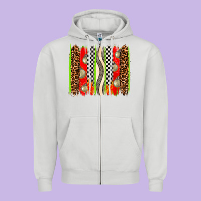 Race Brushstrokes Zipper Hoodie Designed By Adodesignshop