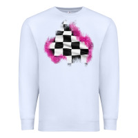 White race flag glitter patch Premium Sweatshirt - AdoDesignShop