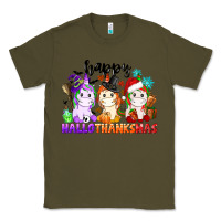 Army Green happy hallothanksmas unicorn Classic Tee - CowGirlArtShop