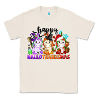 Natural happy hallothanksmas unicorn Classic Tee - CowGirlArtShop