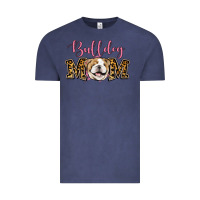 Vintage Denim Bulldog Mom Vintage Tee - Jasminsmagicworld
