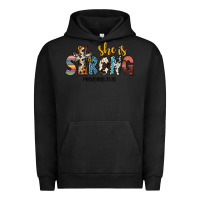 Pigment Black she i̇s strong proverbs 31 25 Urban Hoodie - JahusDesignShop