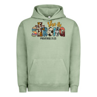 Pigment Oil Green she i̇s strong proverbs 31 25 Urban Hoodie - JahusDesignShop