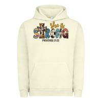Pigment Pistachio she i̇s strong proverbs 31 25 Urban Hoodie - JahusDesignShop