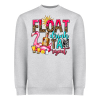 Heather Grey float drink tan repeat Heavyweight Sweatshirt - AdoDesignShop